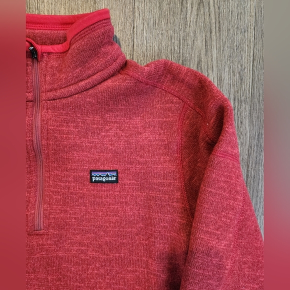 Patagonia Women's Better Sweater 1/4 Zip Fleece Red Women's Size M STY25617 - Picture 3 of 5